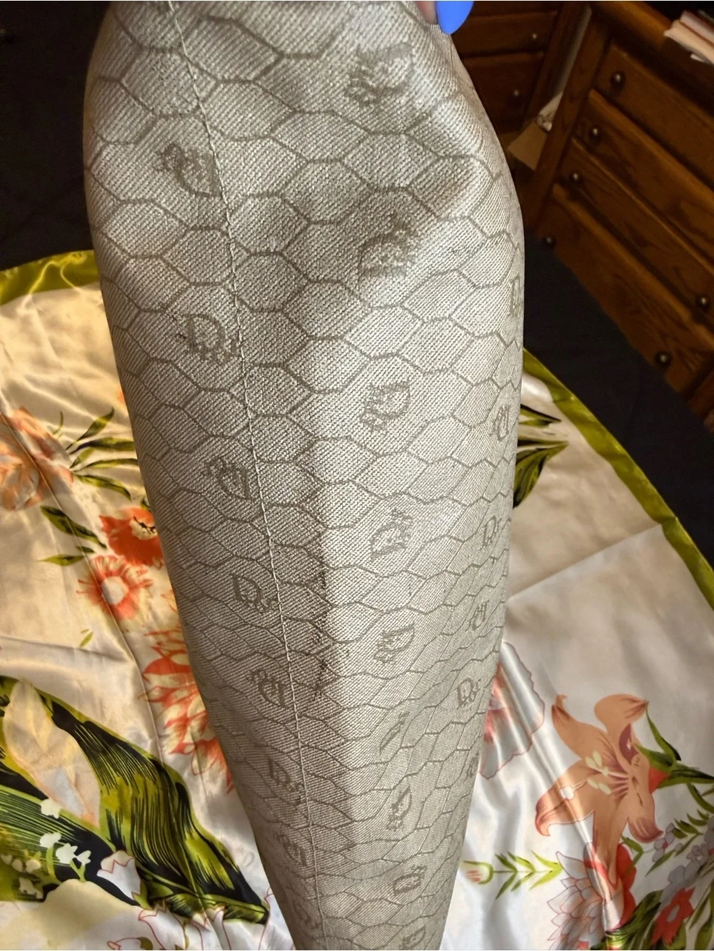 Christian Dior Vintage Monogram Canvas Shoulder Tote Bag – Made in France - Picture 4 of 15